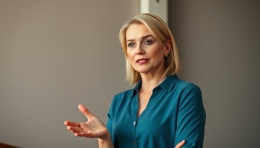 Woman discussing healing a cavity naturally in a dental care video.