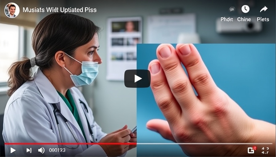 Consultation about thick painful nails in a video.