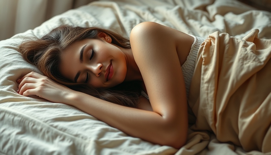 Peaceful woman taking a daytime nap for brain health.