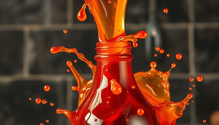 Overflowing fermented bottle in kitchen setting, highlighting healthy nutrition.