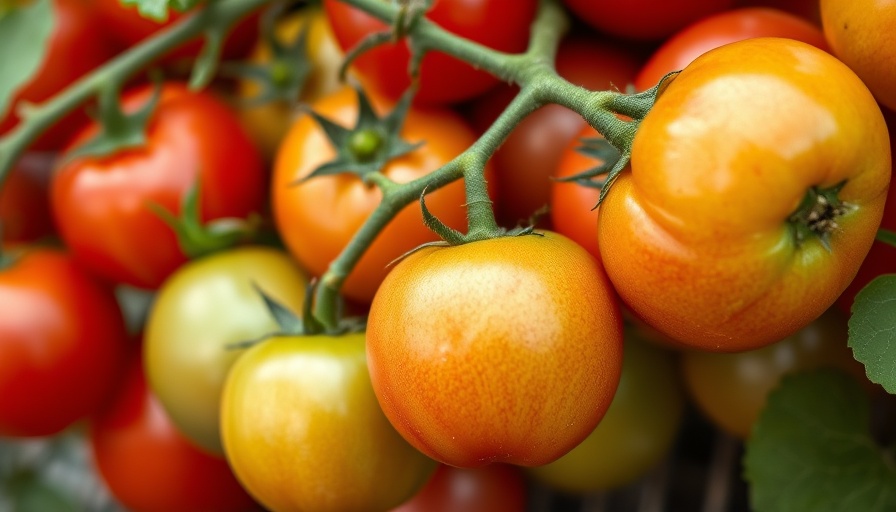 Vibrant cherry tomatoes for best foods for joint health, macro shot.