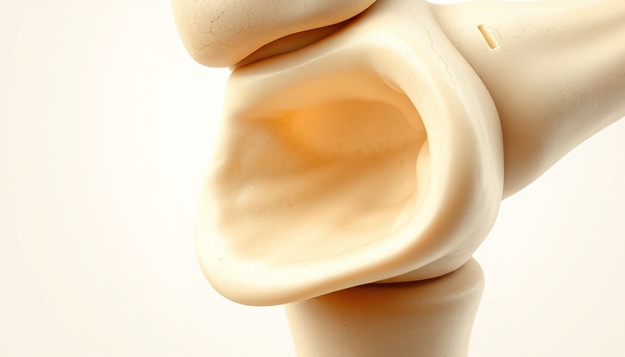 Illustration close-up of human bone structure for Weighted Vests and Bone Health.