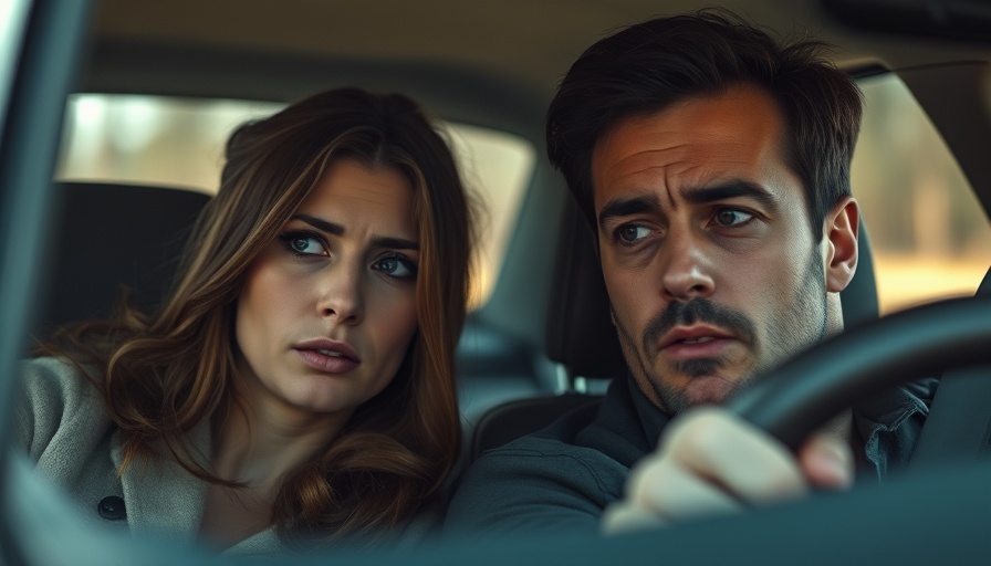 Car scene highlighting how allergies can be deadly.