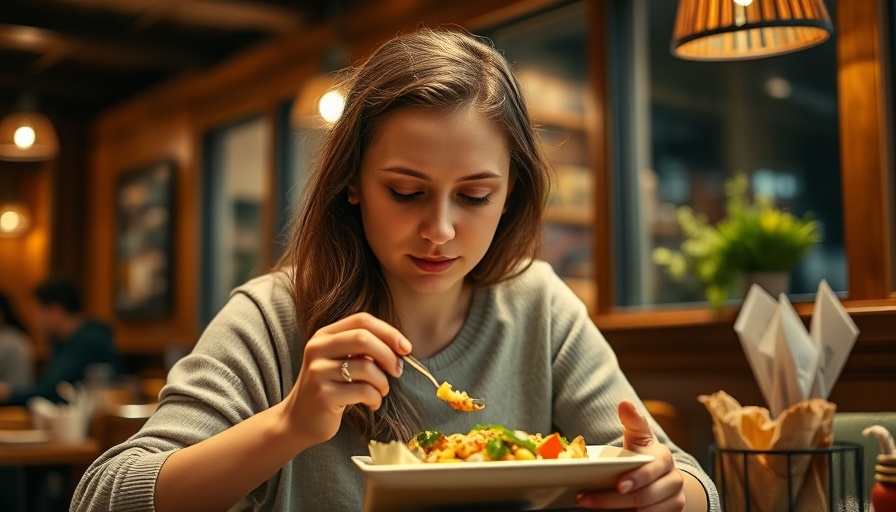 Healthy Eating Secrets: Woman enjoying a nutritious meal indoors.