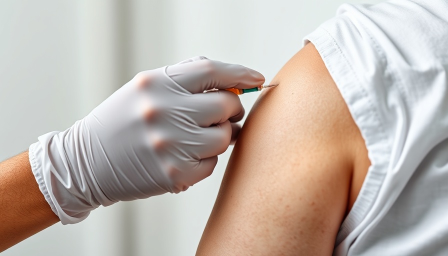 Healthcare professional giving RSV vaccine to adult in clinical setting, RSV vaccine recommendation for adults 50+.