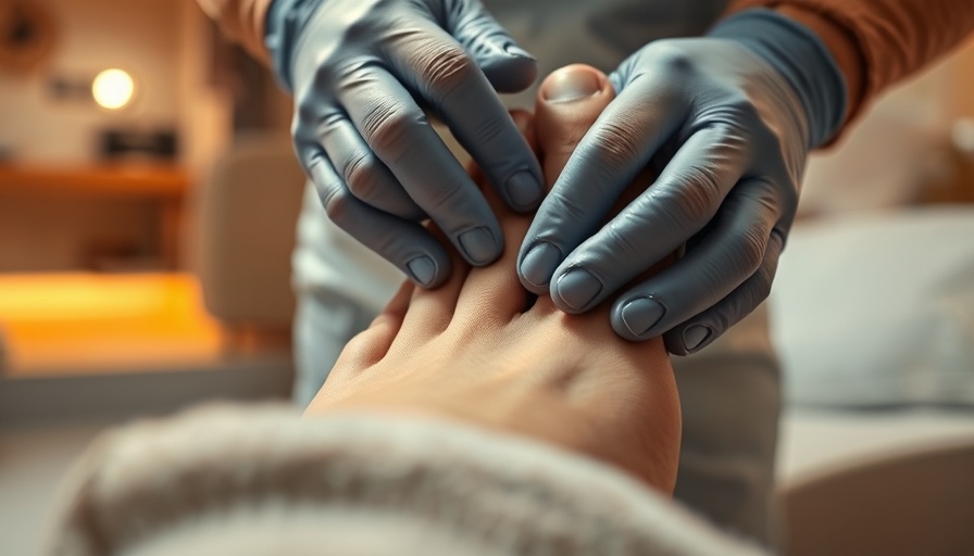 Extreme pedicure procedure in salon, treatment tool in use.