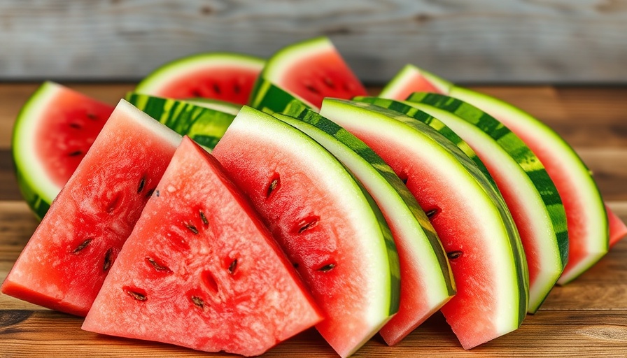 Fresh watermelon slices on a plate, showcasing watermelon diet benefits.