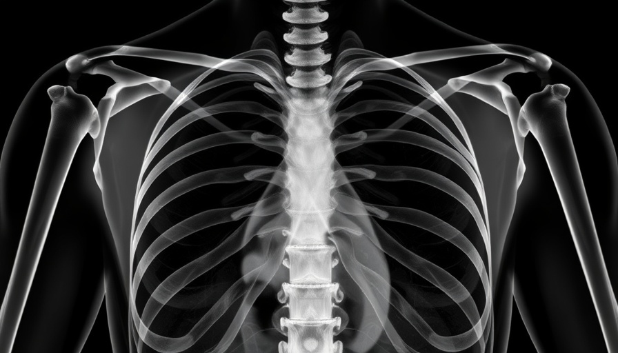 X-ray of human chest showing lung details, related to pneumonic plague