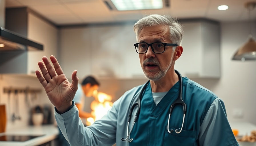 Burning cooking oil can explode: surprised doctor reacts to kitchen fire.
