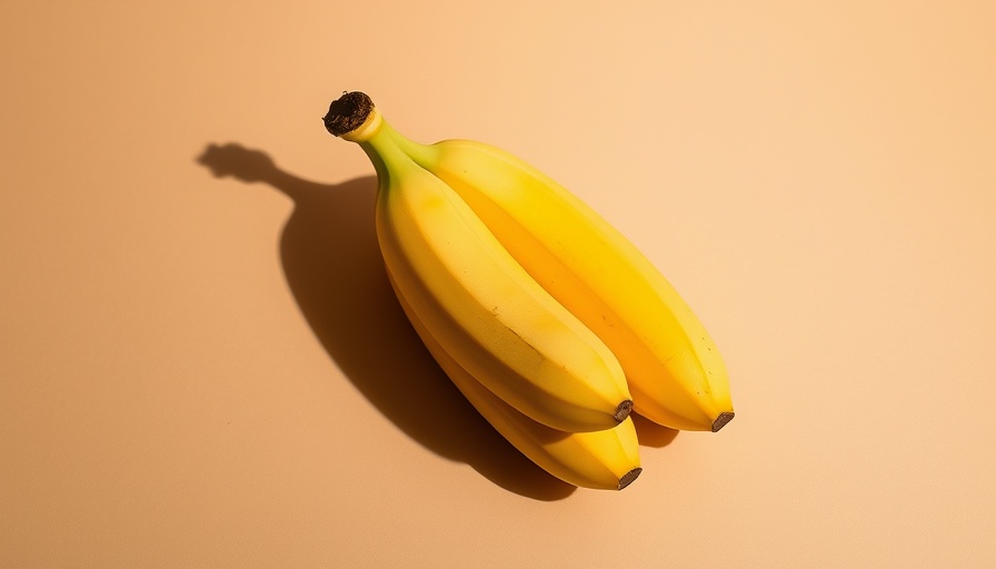 Ripe bananas on a light brown background, how many bananas should I eat in a day?