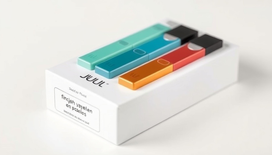 Assorted Juul e-cigarette pods on packaging, FDA drug approvals Juul e-cigarettes.