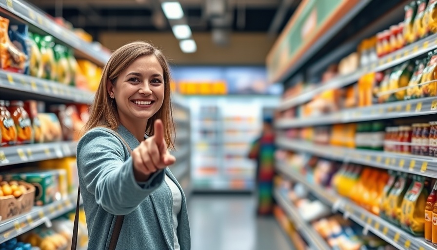 Woman exploring grocery store aisle for zero carb food guide.
