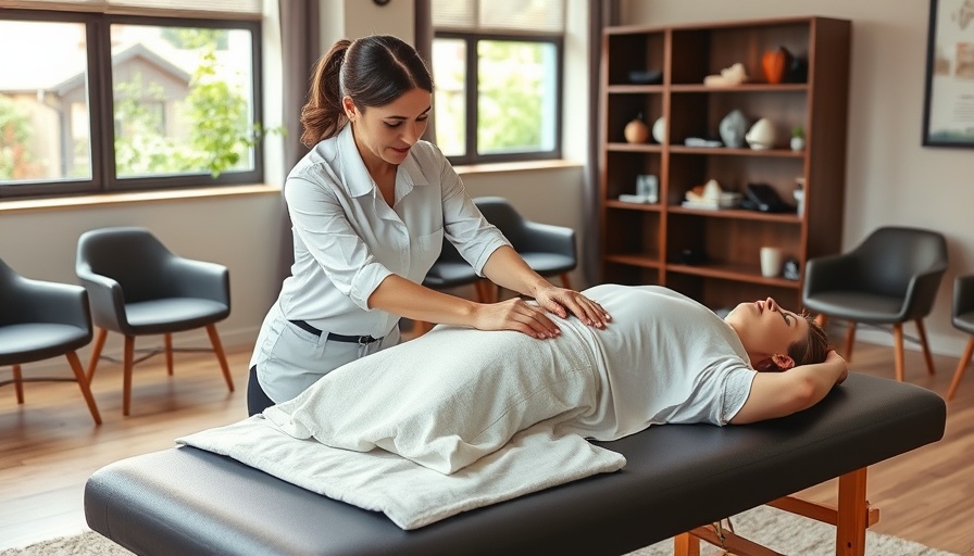 Chiropractor treating patient for neck and back pain