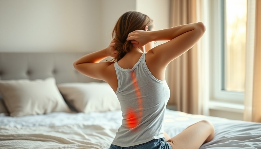 Woman experiencing low magnesium symptoms in a bedroom.
