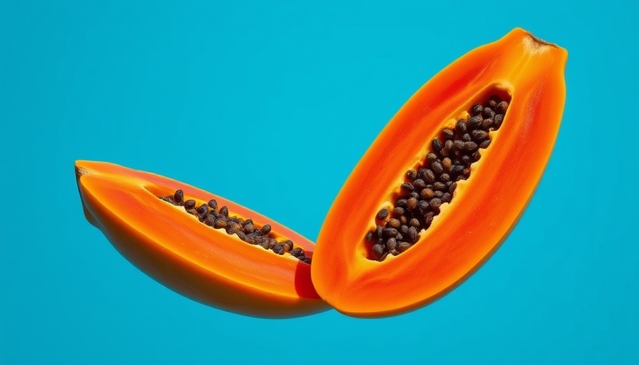 Ripe papaya halves with seeds showcasing benefits of eating papaya regularly.