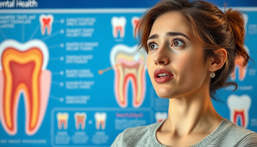 Woman pondering dental health, cavity prevention concept