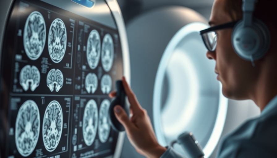 Close-up of brain MRI scans for multiple sclerosis early symptoms.