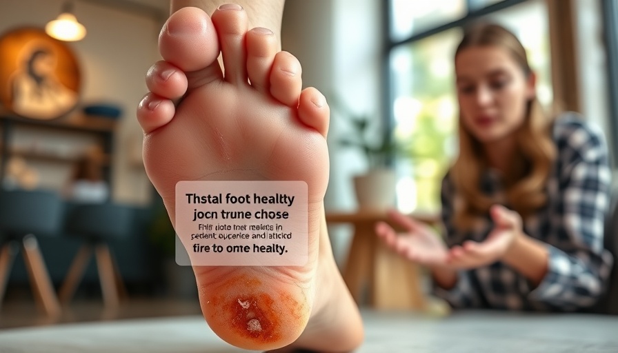 Foot Health Importance: Close-up of a foot condition with informative discussion.