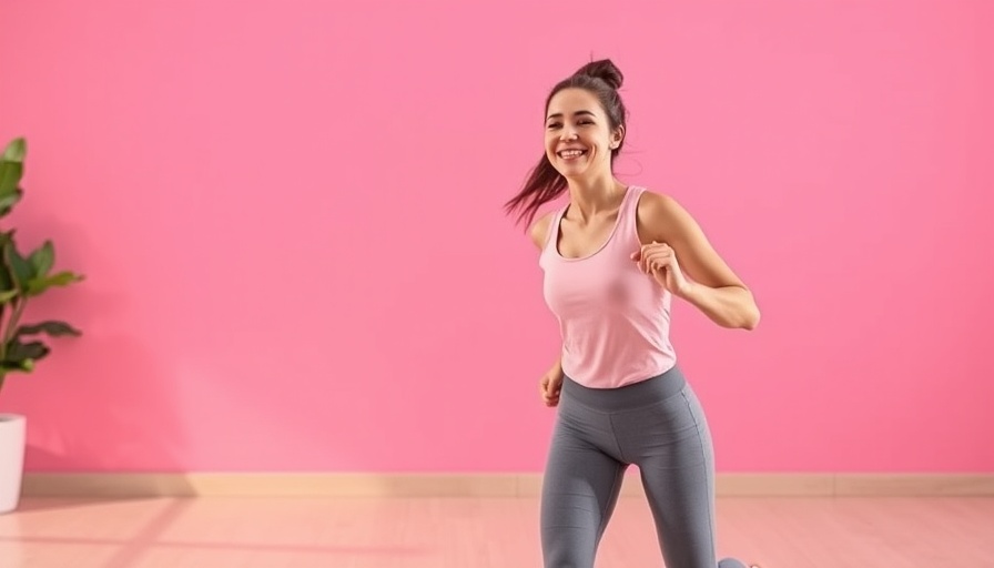 Energetic woman exercising for walking exercise for weight loss.