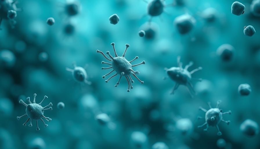 Microscopic visualization of flesh-eating bacteria infections with detailed texture.