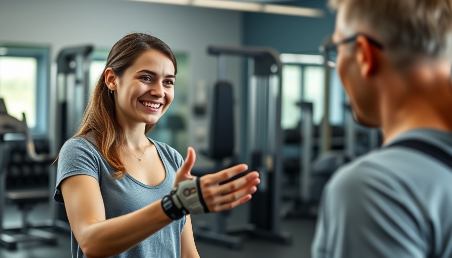 Amputation at the gym: discussion about prosthetics.
