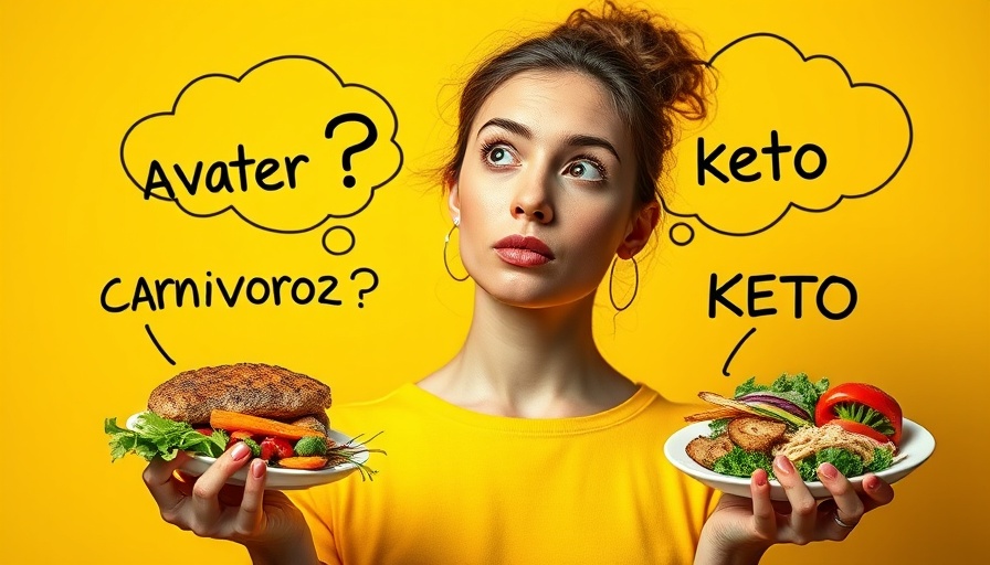 Young woman considering low carb meals with carnivore and keto options.