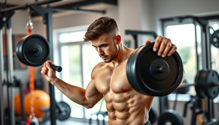 Young man in a home gym selecting the right weights for workouts.