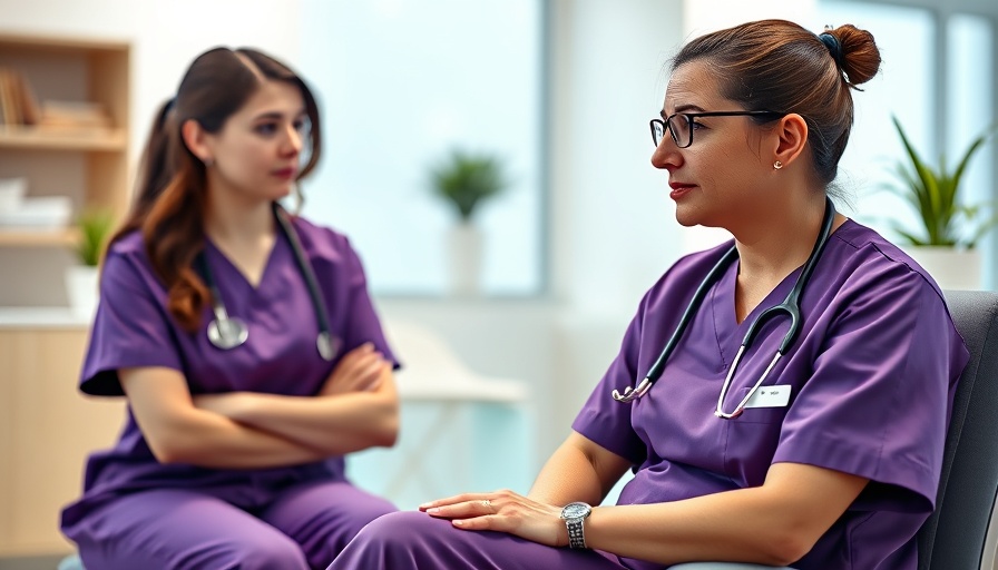 Dermatologist explaining skin care tips in a modern clinic.