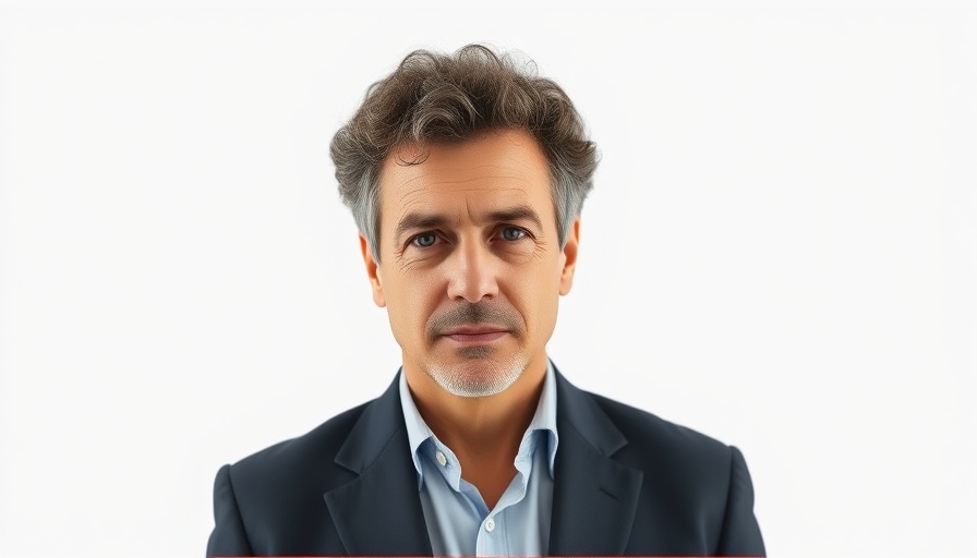 Portrait of a man in a suit for cellular molecule longevity.
