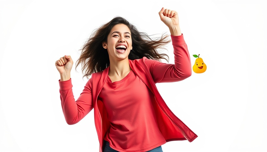Energetic young woman doing a home workout, vibrant backdrop.