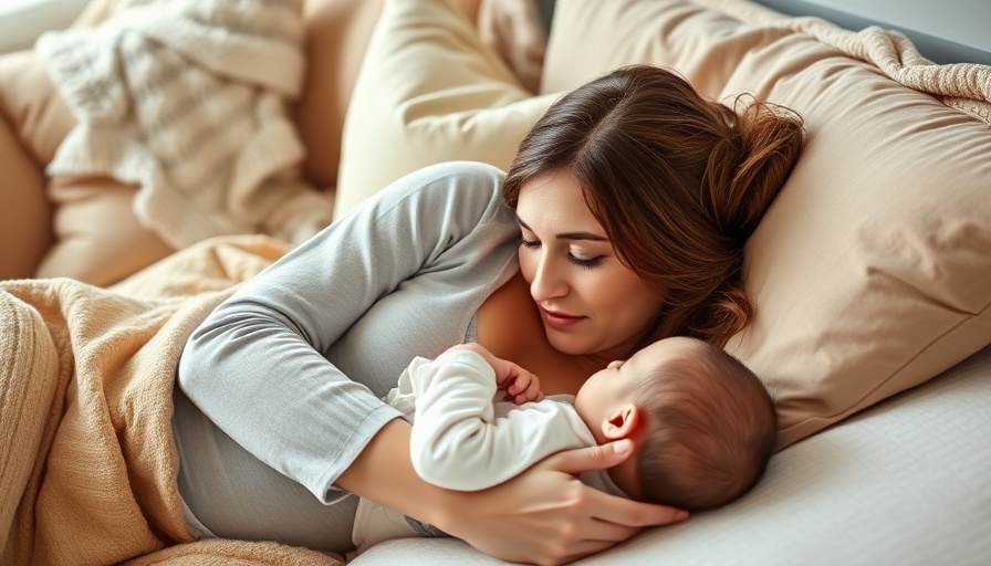 Mother and baby sharing a tender breastfeeding moment, emotional challenges of breastfeeding.