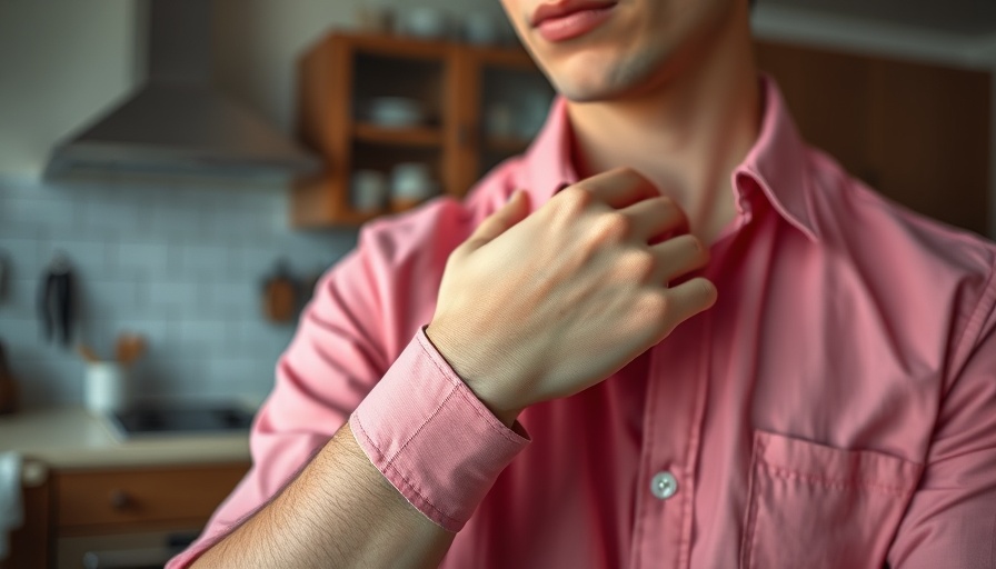 Close-up of a person's arm with a band-aid after a flu shot.