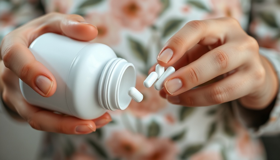 Hands pouring calcium tablets from a bottle, best time to take calcium