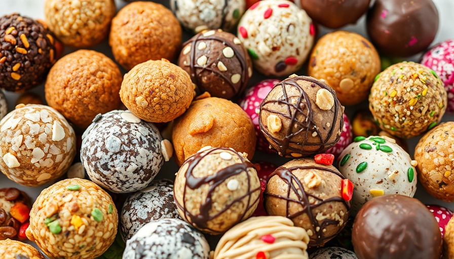Assorted no-bake energy balls showcasing healthy snacks recipes.