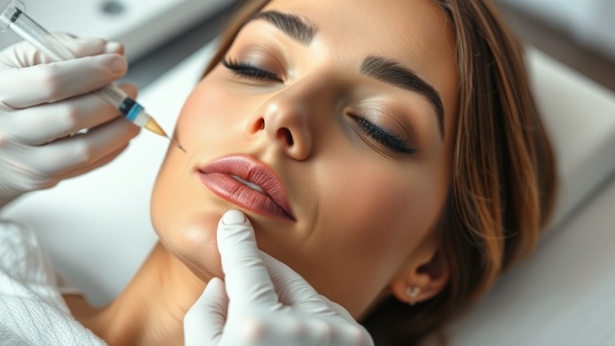 Woman receiving dermal fillers for natural beauty enhancement in a sterile, soothing environment.