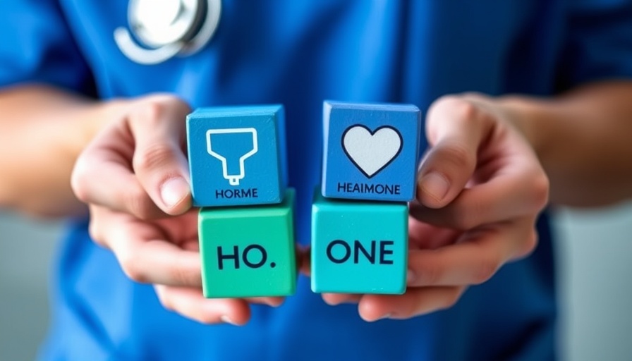 Signs Your Hormones are Out of Whack: hands with hormone blocks