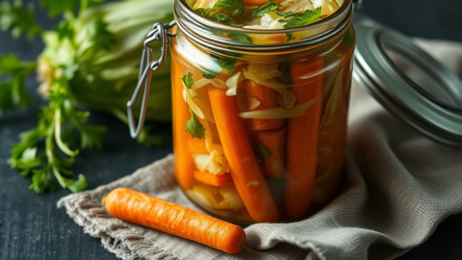 Jar of fresh sauerkraut, a fermented food for pets, vibrant and textured.