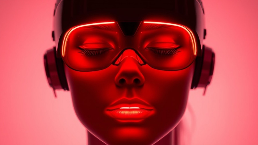 Innovative LED light therapy mask for 2025 facial treatment.