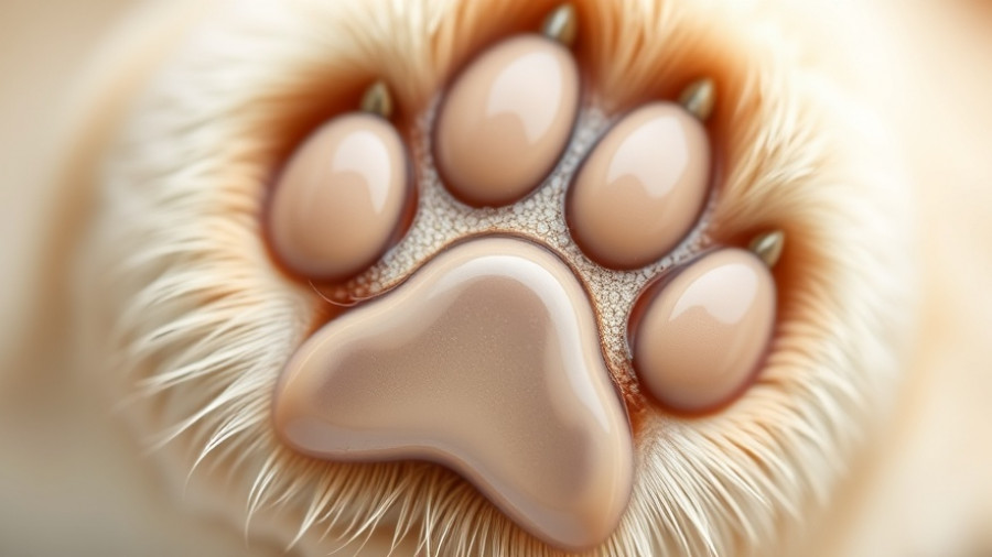 Close-up of dog paw print design, ideal for best dog lick mats.