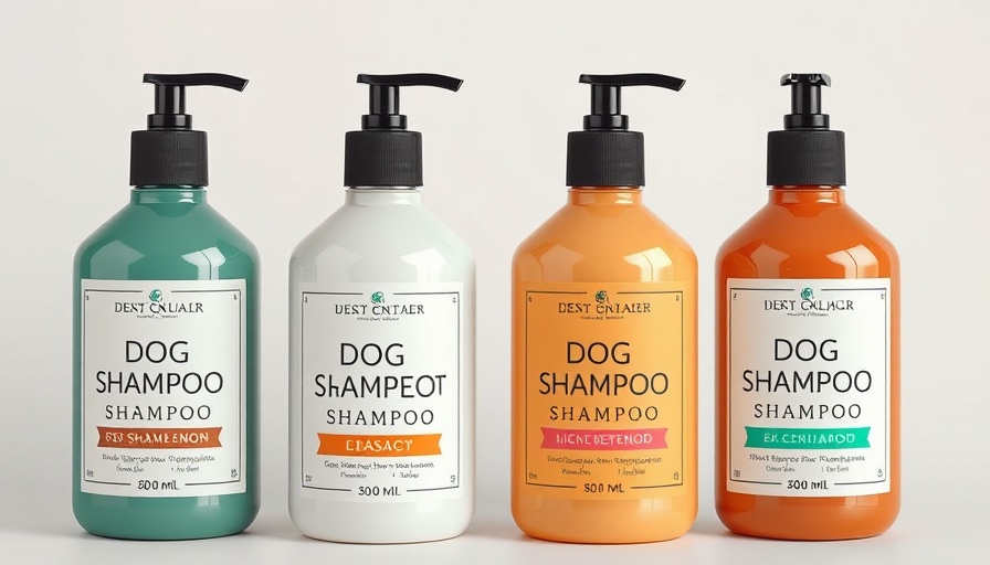 Stylish substitutes for dog shampoo in sleek bottles.