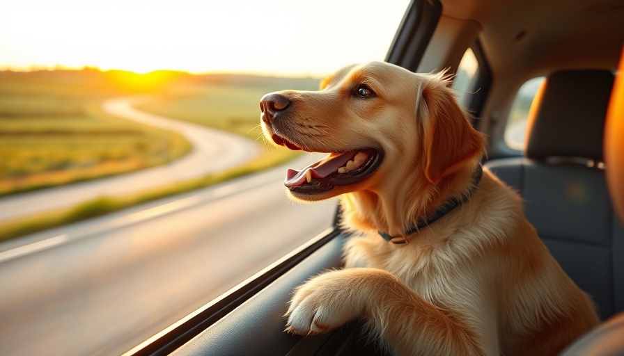 Golden retriever enjoying a road trip - dog travel tips.