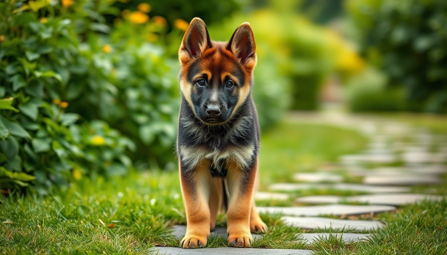 German Shepherd puppy in a garden, Can My Dog Have Down Syndrome