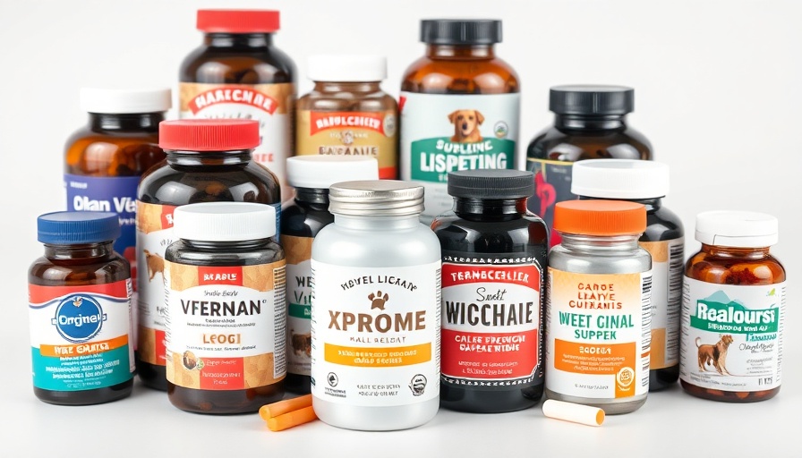 Assortment of dog supplements related to 'Are Vegetables Good For Dogs?'