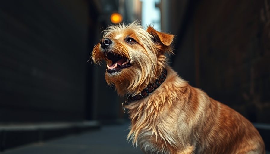 Quiet Rescue Dog Barking Saves Owner in urban alley.