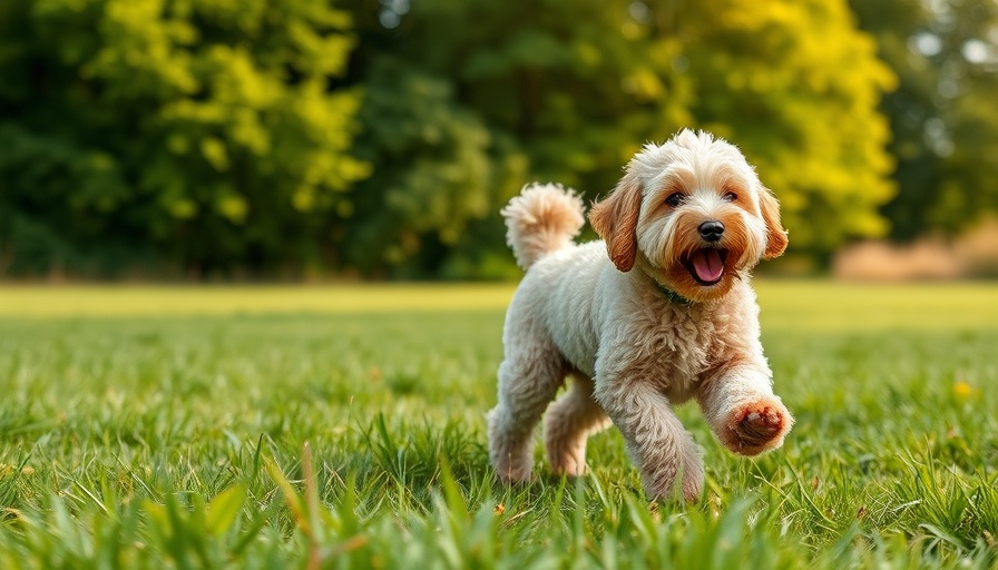 Fluffy doodle dog walking in a field; Why are Doodle Dogs so Popular?