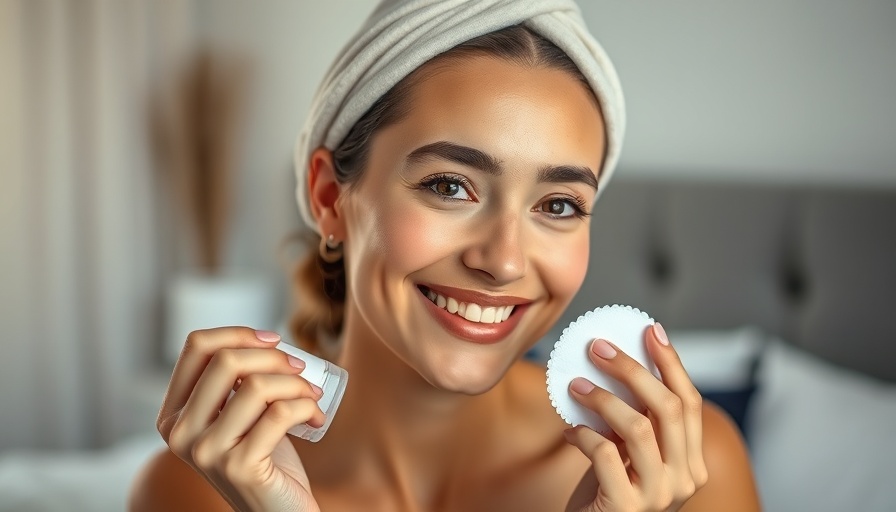 Woman using topical skincare product to reduce dark spots indoors.