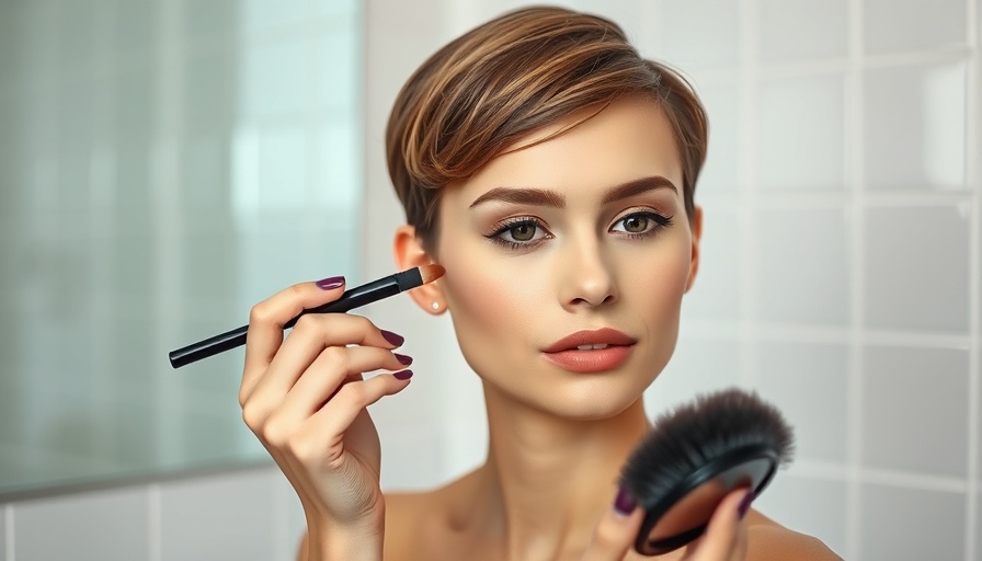 Young woman applying makeup, discussing nutritional deficiencies and hair loss.
