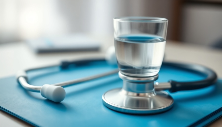 Alternative medicine concept with stethoscope and water.