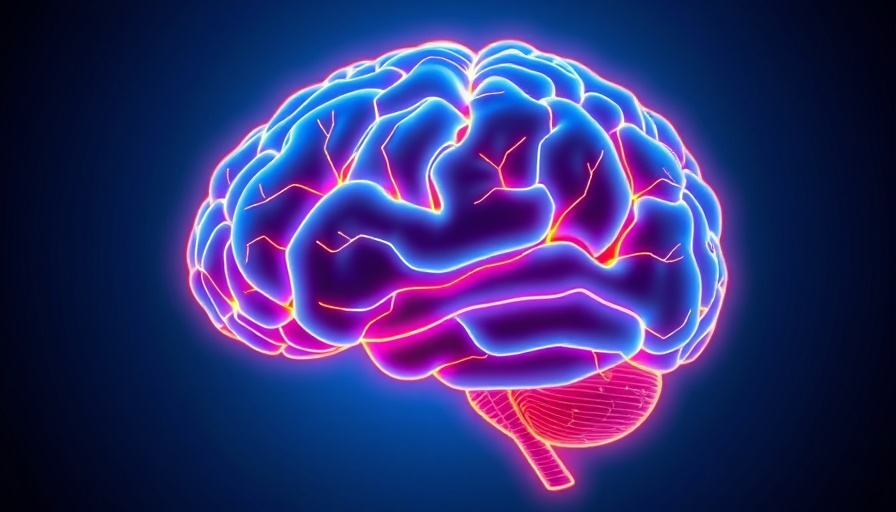 Neon brain illustration highlighting Alzheimer's testing reliability.