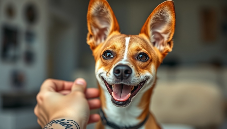 Happy Basenji dog being petted, National Pet Day dog health tips.